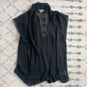 Hawks sheer black top